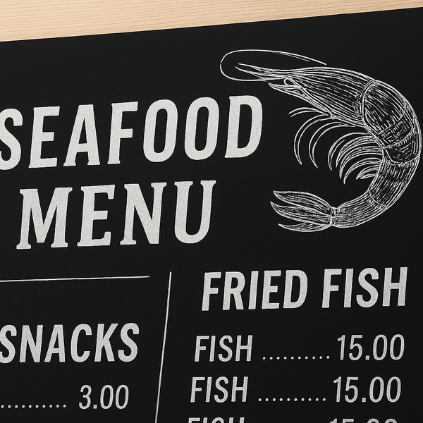 Waterproof Menus
